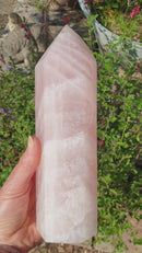 Polished Rose Quartz Crystal Point (XL) | Cut & Polished Crystals | Crystal Obelisks & Natural Points