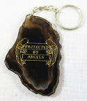 Protected by Angels Agate Keyring - 1