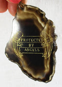 Protected by Angels Agate Keyring - 2