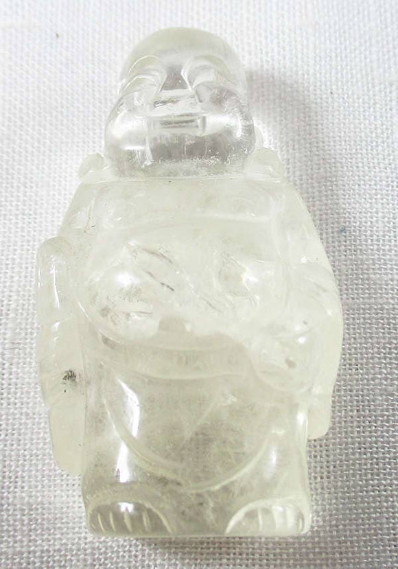 Quartz Healing Crystal Buddha (Smallish) | Crystal Carvings | Hand Carved Buddhas