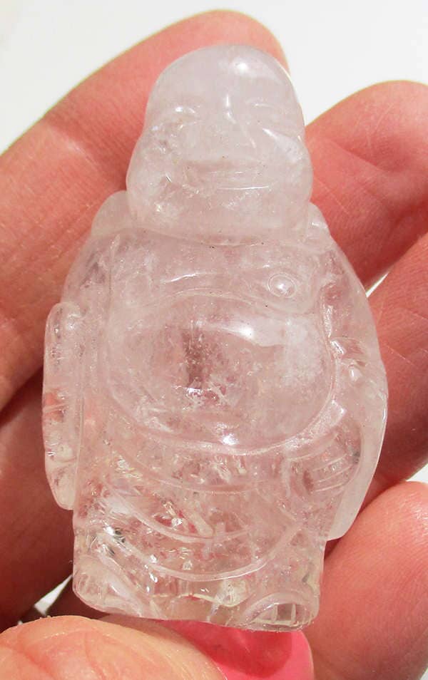Quartz Buddha (Smallish) - Crystal Carvings > Hand Carved Buddhas