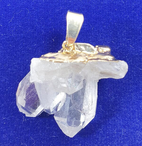 Quartz Cluster Pendant (Small) Crystal Jewellery > Crystal Pendants