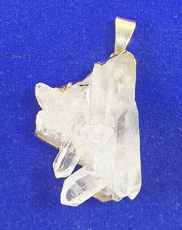 Quartz Crystal Cluster Pendant (Small) | Crystal Jewellery | Crystal Pendants