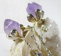 Quartz Geode With Amethyst Flowers - 3