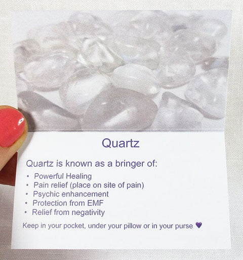Quartz Healing Crystals Properties Card Only Others > Books & Greeting Cards