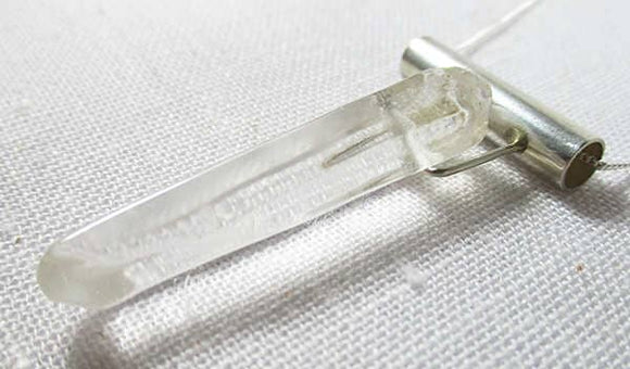 Quartz Crystal Point Dolphin Necklace (Medium) | Crystal Jewellery | Point Pendants
