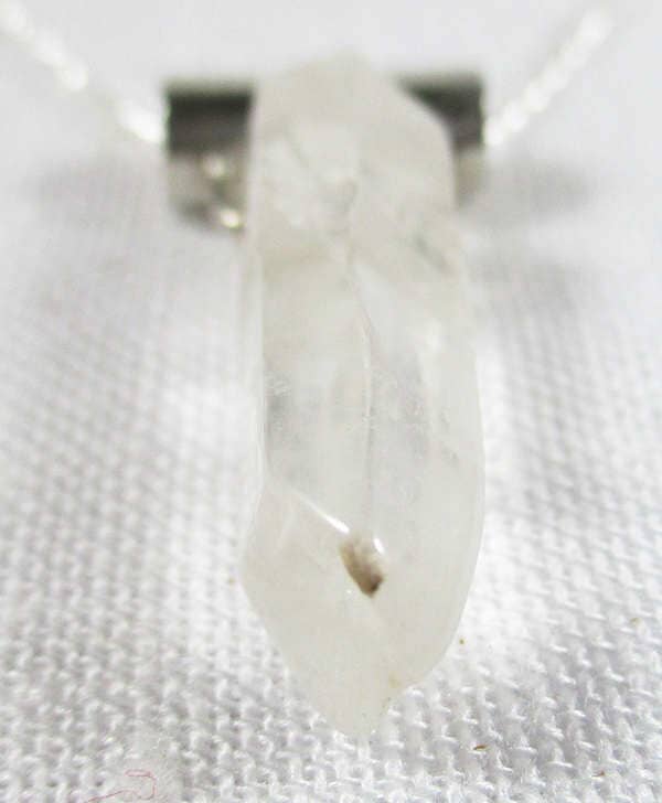 Quartz Point Silver Necklace (Small) - Crystal Jewellery > Point Pendants