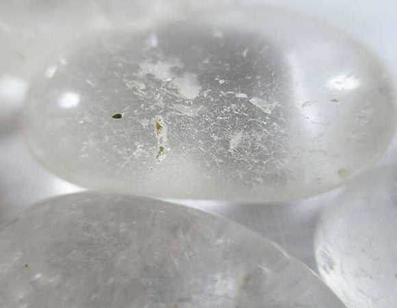 Quartz Healing Crystal Tumble Stones (x3) B Grade | Cut & Polished Crystals | Polished Crystal Tumble Stones