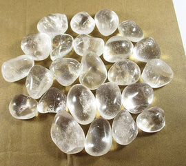 Quartz Healing Crystal Tumble Stones (x3) B Grade | Cut & Polished Crystals | Polished Crystal Tumble Stones