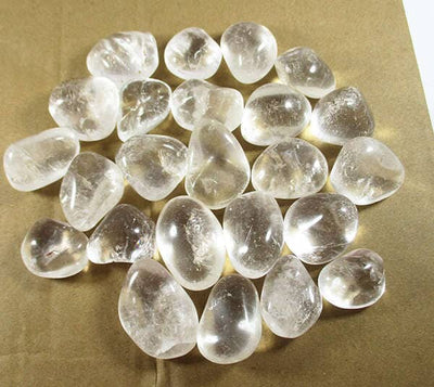 Quartz Healing Crystal Tumble Stones (x3) B Grade | Cut & Polished Crystals | Polished Crystal Tumble Stones