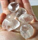 Quartz Healing Crystal Tumble Stones (x3) B Grade | Cut & Polished Crystals | Polished Crystal Tumble Stones