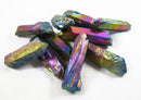 Rainbow Aura Quartz Crystal Point Rough (x1) | Cut & Polished Crystals | Crystal Obelisks & Natural Points