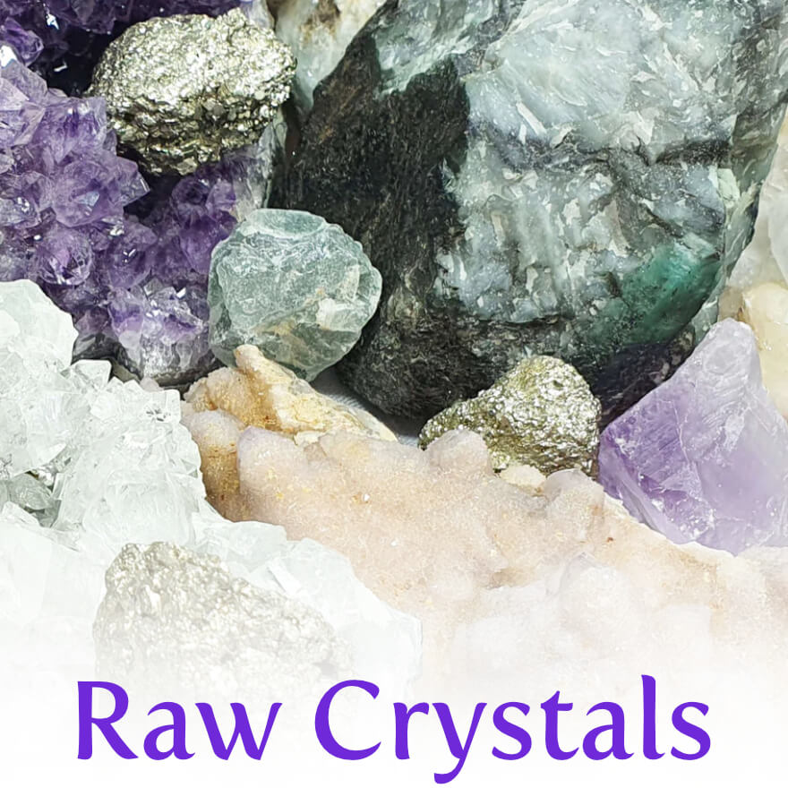 A close up of some raw natural crystal chunks