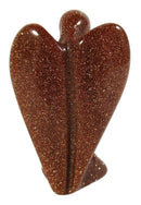 Red Goldstone Guardian Angel (Small) | Crystal Carvings | Crystal Angels