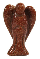 Red Goldstone Guardian Angel (Small) | Crystal Carvings | Crystal Angels