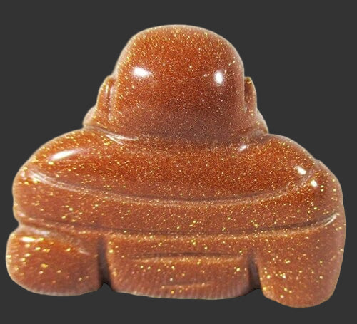 Red Goldstone Buddha (Small) | Crystal Carvings | Hand Carved Buddhas