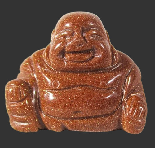 Red Goldstone Buddha (Small) | Crystal Carvings | Hand Carved Buddhas