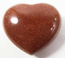 Red Goldstone Heart | Crystal Carvings | Polished Crystal Hearts