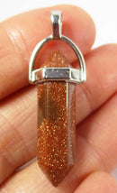 Red Goldstone Crystal Point Pendant | Crystal Jewellery | Point Pendants
