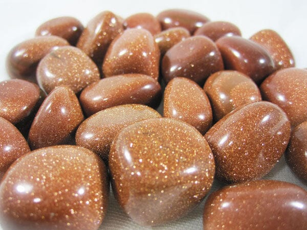 Red Goldstone Tumblestones (x3) - 2