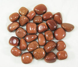 Red Goldstone Healing Crystal Tumblestones (x3) | Cut & Polished Crystals | Polished Crystal Tumble Stones