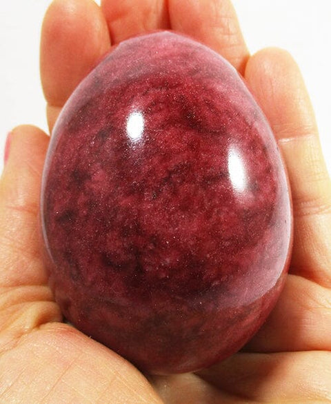 Red Himalayan Marble Egg (Large) Crystal Carvings > Polished Crystal Eggs