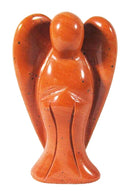 Red Jasper Guardian Angel (Large) | Crystal Carvings | Crystal Angels