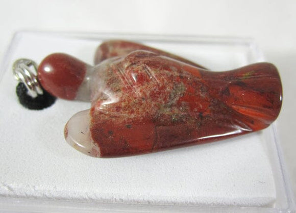 Red Jasper Guardian Angel Pendant | Crystal Jewellery | Angel Pendants