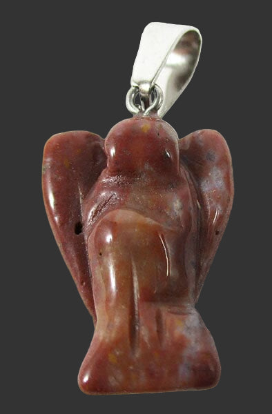 Red Jasper Angel Pendant (Small) | Crystal Jewellery | Angel Pendants