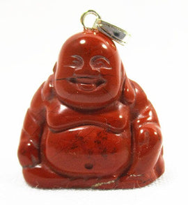 Red Jasper Stone Buddha Pendant | Crystal Jewellery | Crystal Pendants