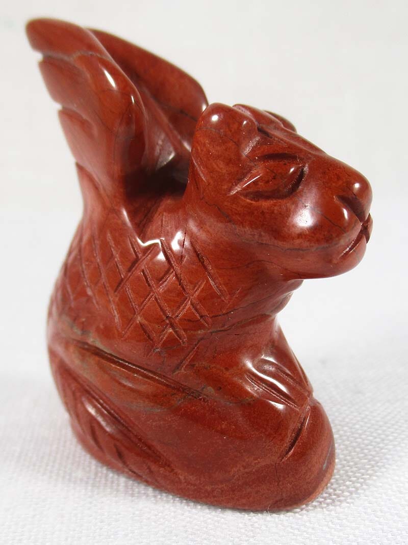Red Jasper Dragon Crystal Carvings > Carved Crystal Animals