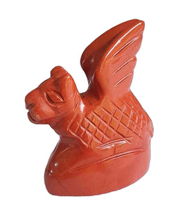 Red Jasper Dragon | Crystal Carvings | Carved Crystal Animals
