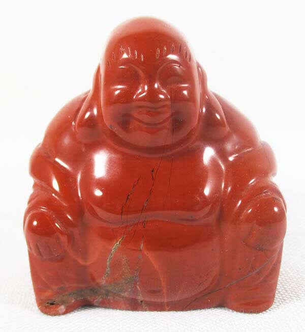 Red Jasper Happiness Buddha - 1