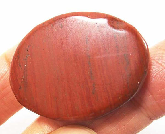Red Jasper Thumb Stone B Grade | Cut & Polished Crystals | Polished Crystal Thumb Stones