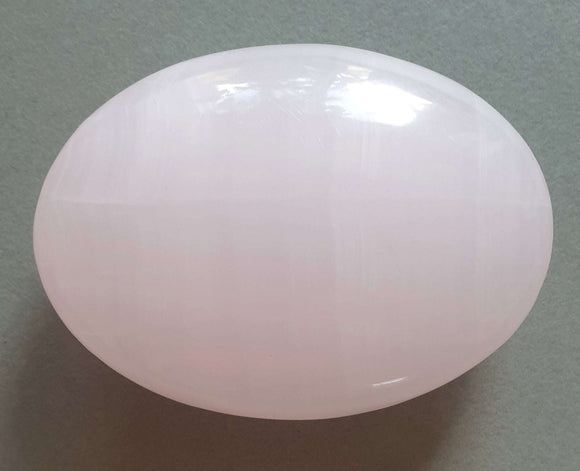 Mangano Calcite Chunky Palm Stone X Thick | Cut & Polished Crystals | Polished Crystal Palm Stones