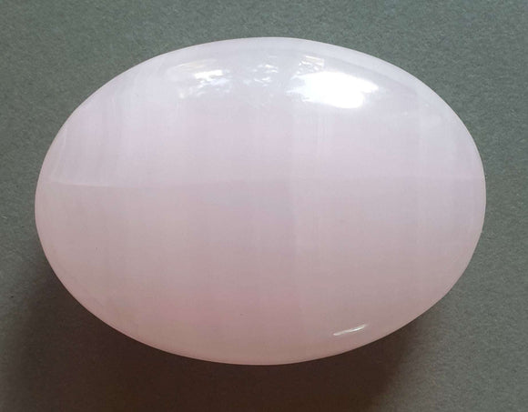 Mangano Calcite Chunky Palm Stone X Thick | Cut & Polished Crystals | Polished Crystal Palm Stones
