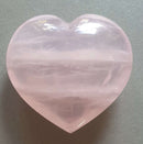 Rose Quartz Heart (Large) | Crystal Carvings | Polished Crystal Hearts