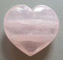 Rose Quartz Heart (Large) | Crystal Carvings | Polished Crystal Hearts