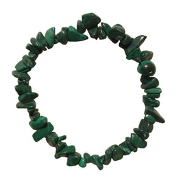 Malachite Chip Bracelet | Crystal Jewellery | Gemstone Bracelets