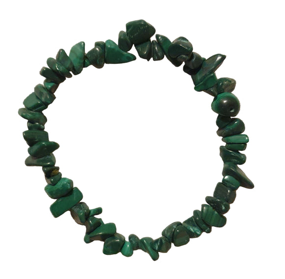 Malachite Chip Bracelet | Crystal Jewellery | Gemstone Bracelets