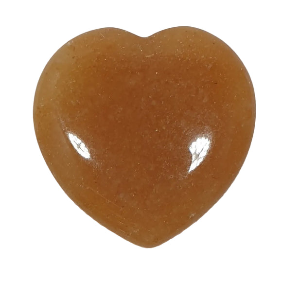 Mini Peach Aventurine Heart | Crystal Carvings | Polished Crystal Hearts