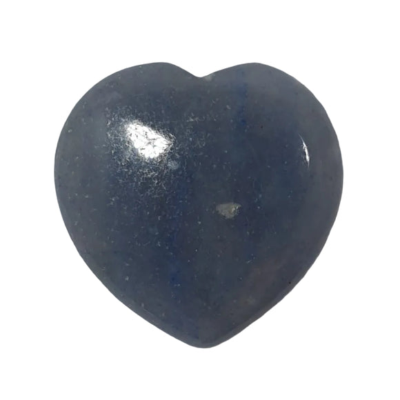 Mini Blue Quartz Heart | Crystal Carvings | Polished Crystal Hearts