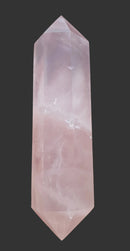 Rose Quartz Double Terminated Wand | Dowsing | Crystal Healing Wands