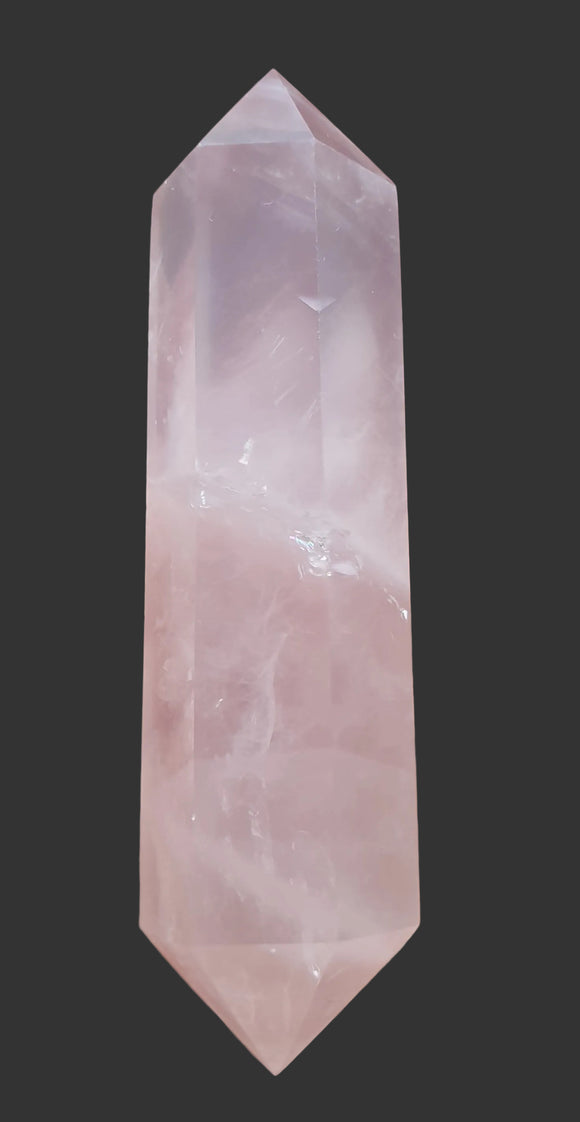 Rose Quartz Double Terminated Wand | Dowsing | Crystal Healing Wands