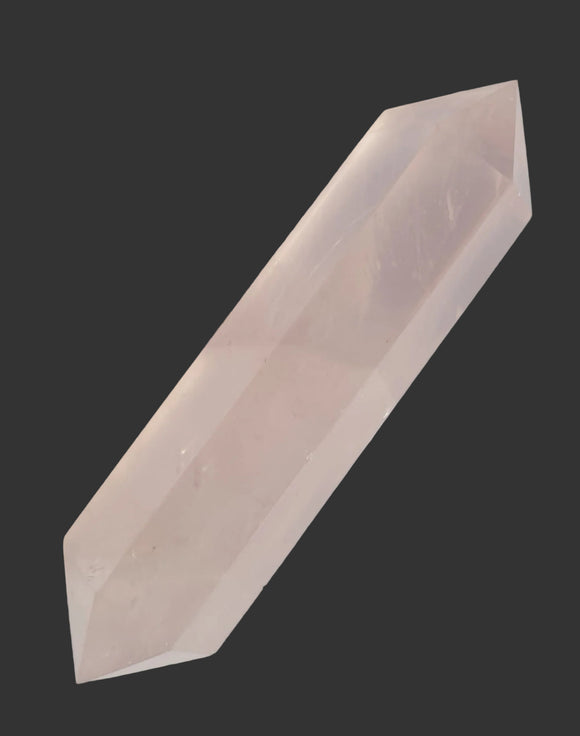 Rose Quartz Double Terminated Wand | Dowsing | Crystal Healing Wands