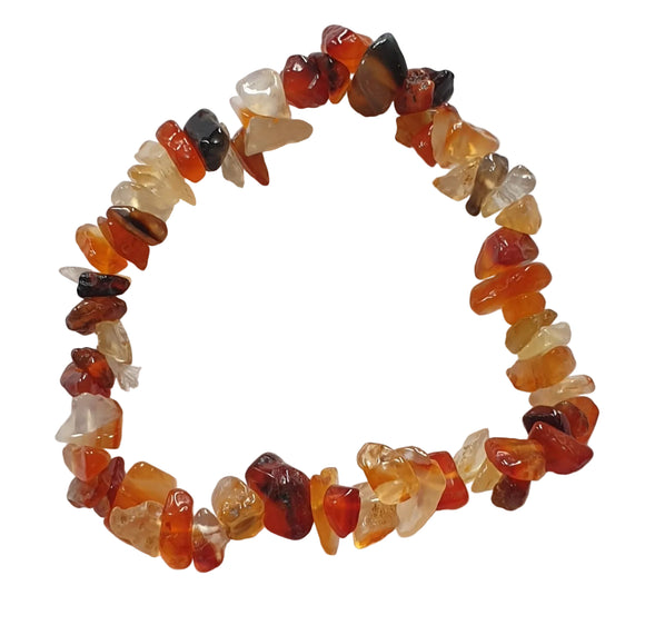 Carnelian Chip Bracelet (B Grade)