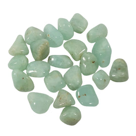 Prehnite Tumble Stones (x3) | Cut & Polished Crystals | Polished Crystal Tumble Stones
