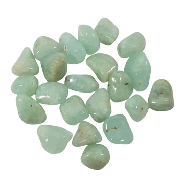 Prehnite Tumble Stones (x3) | Cut & Polished Crystals | Polished Crystal Tumble Stones