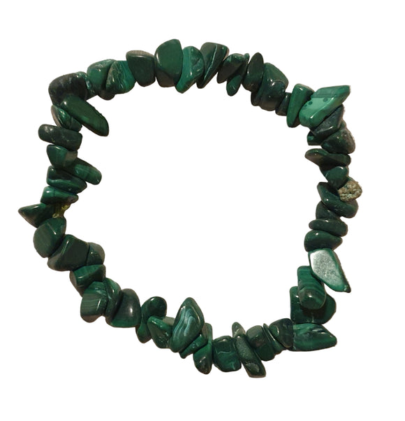 Malachite Chip Bracelet | Crystal Jewellery | Gemstone Bracelets