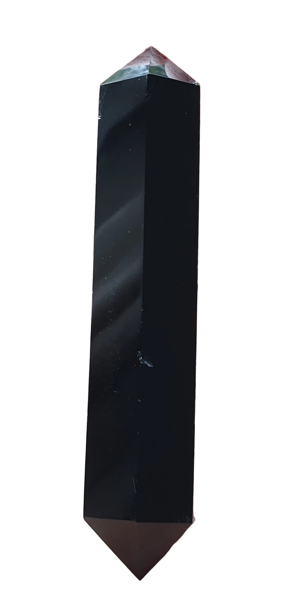 Black Obsidian Double Terminated Wand | Dowsing | Crystal Healing Wands